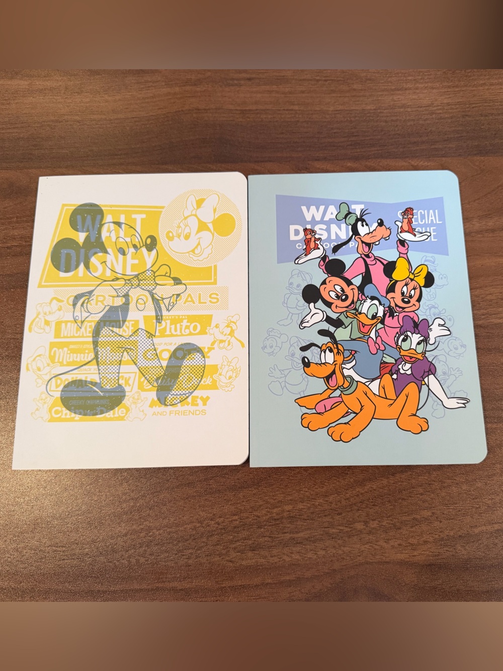 Two Disney Mickey & Friends Notebook/Journals - New/Unused